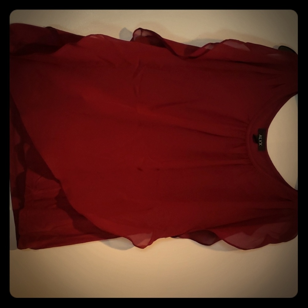 ALYX Burgundy flowy top